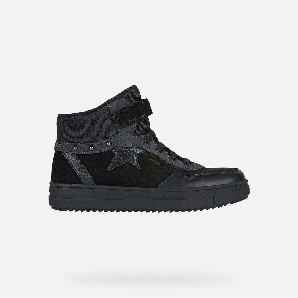 Geox Kiz Çocuk Spor Ayakkabı Siyah - Rebecca - WCU-796238